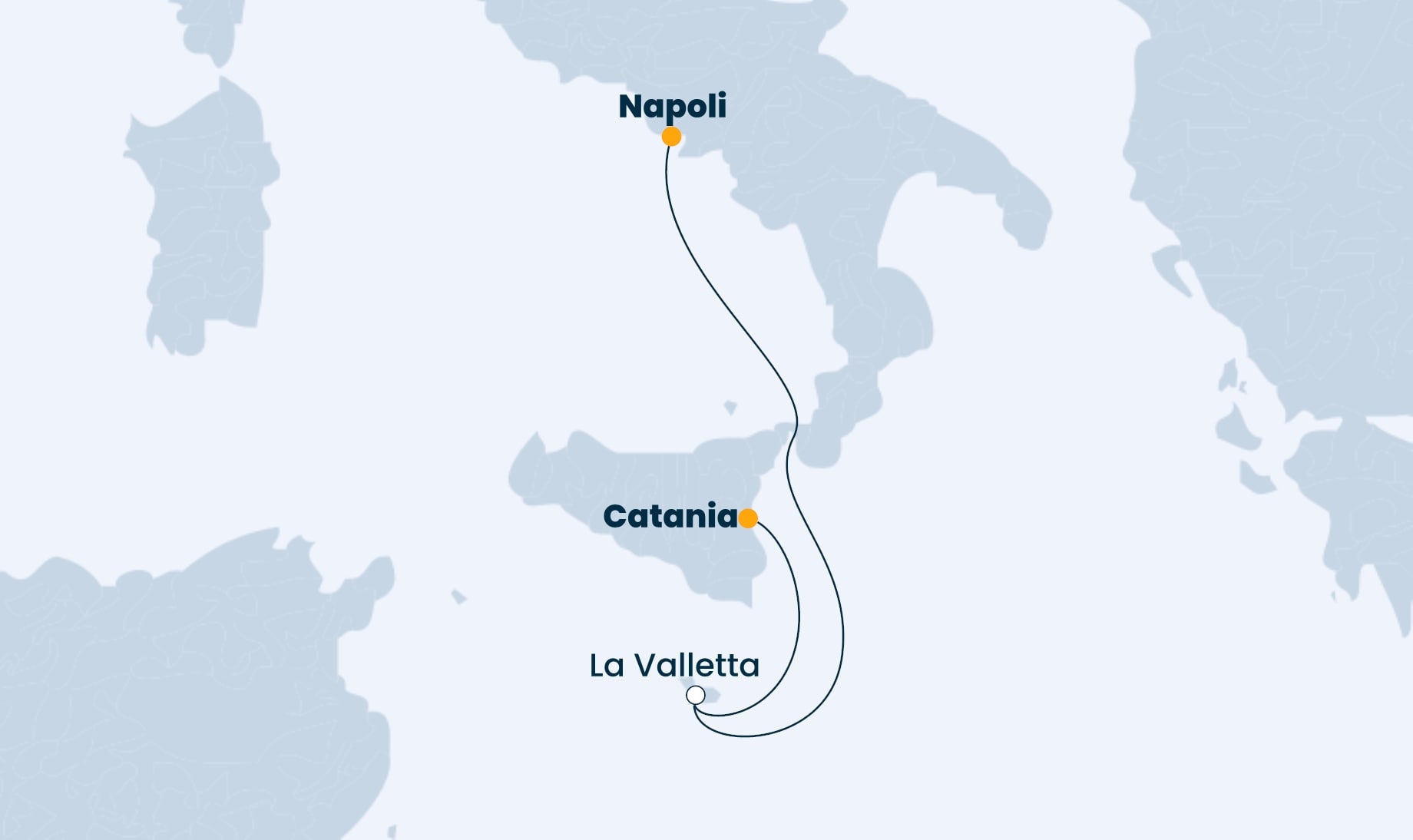 costa mini crociera catania itinerario